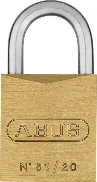 Zylindervorhangschloss 85/20 gl Schlosskürper-B.21mm MS gl.0393 ABUS ABUS 85/20 gl VE = 1 ST