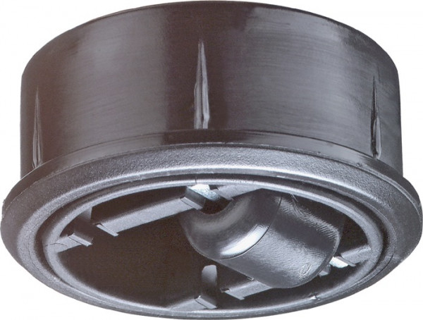 Kunststoffglocke D.52mm Trgf.50kg Einpresstiefe 18mm harte BD BS ROLLEN harte Böden BS ROLLEN VE =