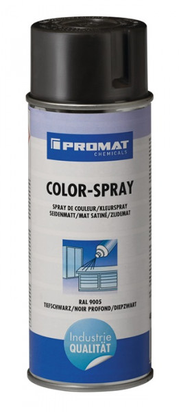 Colorspray tiefschwarz seidenmatt RAL 9005 400 ml Spraydose PROMAT CHEMICALS PROMAT CHEMICALS
