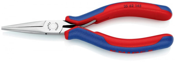 Elektronik-Greifzange Gesamt-L.145mm flachrunde Backen Form 6 Mehrkomp.-Hüllen KNIPEX