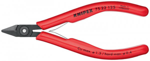 Elektronik-Seitenschneider L.125mm Form 2 Facette ja,kl.KNIPEX KNIPEX