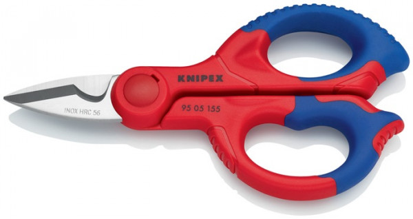 Elektriker-/Handwerkerschere L.155mm 2-K.-Hüllen KNIPEX KNIPEX