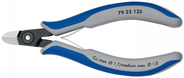 Präzisions-Elektronik-Seitenschneider L.125mm Form 2 Facette nein pol.KNIPEX KNIPEX