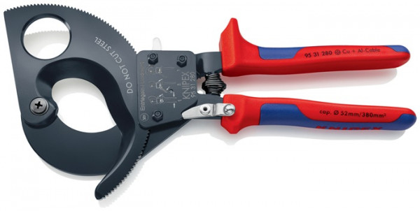 Kabelschneider Gesamt-L.280mm max.52 (380 mm²)mm Mehrkomp.-Hüllen KNIPEX KNIPEX