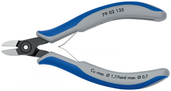 Präzisions-Elektronik-Seitenschn.L.125mm Form 0 Facette ja,sehr kl.pol.KNIPEX KNIPEX