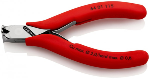 Elektronikvornschn.L.115mm Form 0 Facette ja spiegelpol.Ku.-Überzug KNIPEX KNIPEX