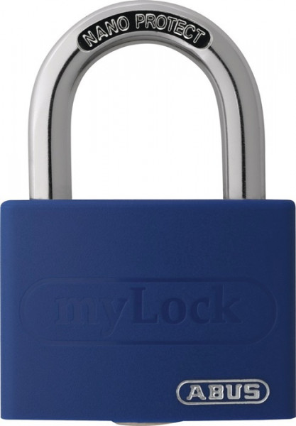 Zylindervorhangschloss T65AL/40 blau Lock-Tag Schlossk.-B.43mm Alu.versch.-schl. ABUS T65AL/40 bla