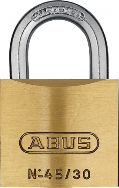 Zylindervorhangschloss 45/30 Schlosskürper-B.29mm MS versch.-schl.ABUS ABUS 45/30 VE = 1 ST