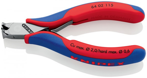 Elektronikvornschn.L.115mm Form 0 Facette ja spiegelpol.Mehrkomp.-Hüllen KNIPEX KNIPEX