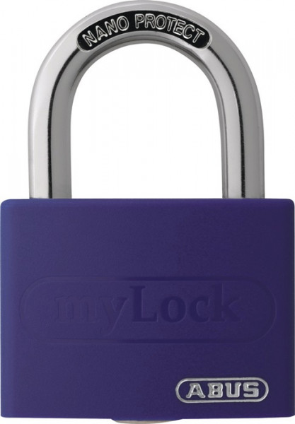 Zylindervorhangschloss T65AL/40 lila Lock-Tag Schlossk.-B.43mm Alu.versch.-schl. ABUS T65AL/40 lil