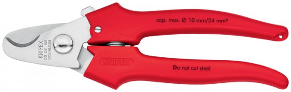 Kabelschere L.165mm Kopf pol.Ku.umspritzt KNIPEX KNIPEX