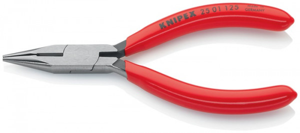 Flachrundzange L.125mm flach/rund ger.pol.Ku.-Überzug KNIPEX KNIPEX