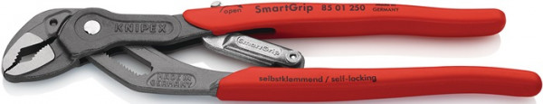 Wasserpumpenzange SmartGrip® L.250mm Spann-W.10-36mm grau atram.pol.Ku.-Überzug KNIPEX