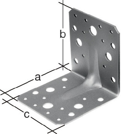 Schwerlastwinkelverbinder 50x50xmm Anz.Lücher3/10 S.2,5mm GAH GAH VE = 50 ST